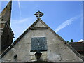 Sundial on the south porch of St. John