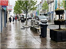 H4572 : Wet reflections on the pavement, Omagh by Kenneth  Allen