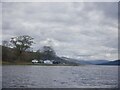 NN0592 : Fishing camp, Loch Arkaig by Richard Webb