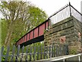 Railway footbridge at the end of Stansfield Road