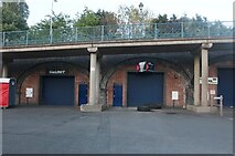 SK7518 : Railway arches at Melton Mowbray Station by David Howard