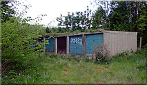 SE2225 : Derelict garages, Smithies Moor Lane, Batley by habiloid