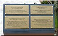 Memorial Plaques at Manchester Peace Gardens