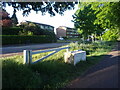 Looking from the path park onto London Road