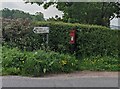 SO5008 : Postbox in a hedge near The Craig, Monmouthshire by Jaggery