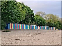 SH3331 : Beach Huts at Llanbedrog Beach by Daniel Weatherley