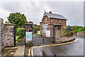 Lodge and gates to Abergavenny Castle