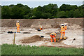 SU5621 : Investigations by Headland Archaeology beside Bigpath Lane by Peter Facey