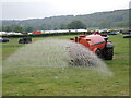 Washing the showground