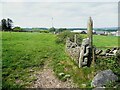 SE0618 : Old gate post on Ripponden Footpath 81/9, Barkisland by Humphrey Bolton