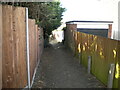 Public footpath off White Post Field, Sawbridgeworth