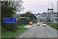 A38, The Parkway, approaching the Tamar Bridge