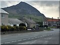 The junction of Beach Road with Croes-Higol Road in Trefor