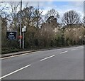 Coliseum unmanned gym direction board, Station Road, Caerleon