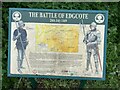 Information board by the Battlefield Trail