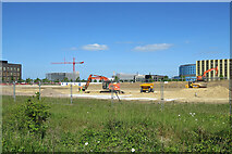 TL4654 : Cambridge Biomedical Campus: a new building site by John Sutton