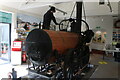 View of the Invicta steam engine in the Whitstable Museum