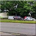 ST3091 : Jehu van and Robinson van, Malpas Road, Newport by Jaggery