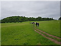 SO9564 : Walkers on route of Hanbury Circular Walk by Jeff Gogarty