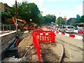 Road widening at the foot of Salterhebble Hill, Halifax