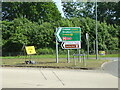 Out of date sign on the A4440, Worcester