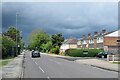 Rainclouds over Cherry Hinton Road