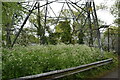 Base of pylon by Wandle Trail