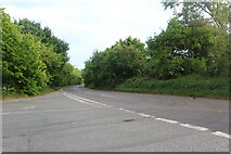 TL9537 : Stoke Road at the junction of Nayland Road by David Howard