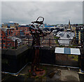 NZ2563 : Aiming at Newcastle Central Station from Newcastle Castle by habiloid