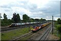 Four trains at Holgate Sidings