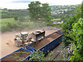 Loading a stone train at Machen Quarry