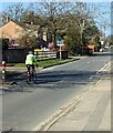 Sunday morning cyclist, Frampton on Severn