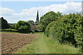 Approaching Little Canfield Church