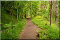 Section of the Highland Core Path along the old railway line