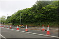 Road works on Saffron Lane, Leicester