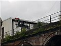 Railway signal for trains leaving Foregate Station