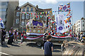 Spectators at the Platinum Jubilee themed Eastbourne Carnival 2022