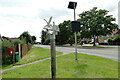 TG3807 : Beighton village sign by Adrian S Pye