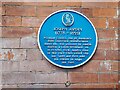 Blue plaque in Pack Horse Yard