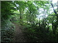 Public bridleway on the south side of the A49