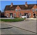 Red brick houses, The Oval, Frampton on Severn