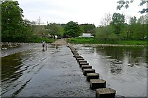 NY9939 : Stanhope Stepping Stones and (former) Ford by Tim Heaton