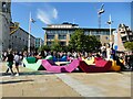 New seating in Millennium Square