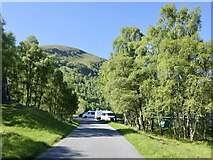 NN6557 : Road by Loch Rannoch by Richard Webb