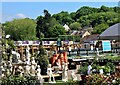 Looking north east aacross Blackbrooks Garden Centre by A21