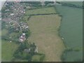 Earthworks in fields at Stallingborough: aerial 2022