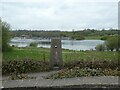 One of the stones, Stone Island, and sailing club, Carsington Water