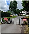 School entrance gates, Longtown, Herefordshire