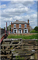 Looking over the Ouse by Selby Bridge to the Temperance House, Barlby