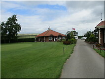 SE7870 : Club  House  and  car  park.  Malton  &  Norton  Golf  Club by Martin Dawes
